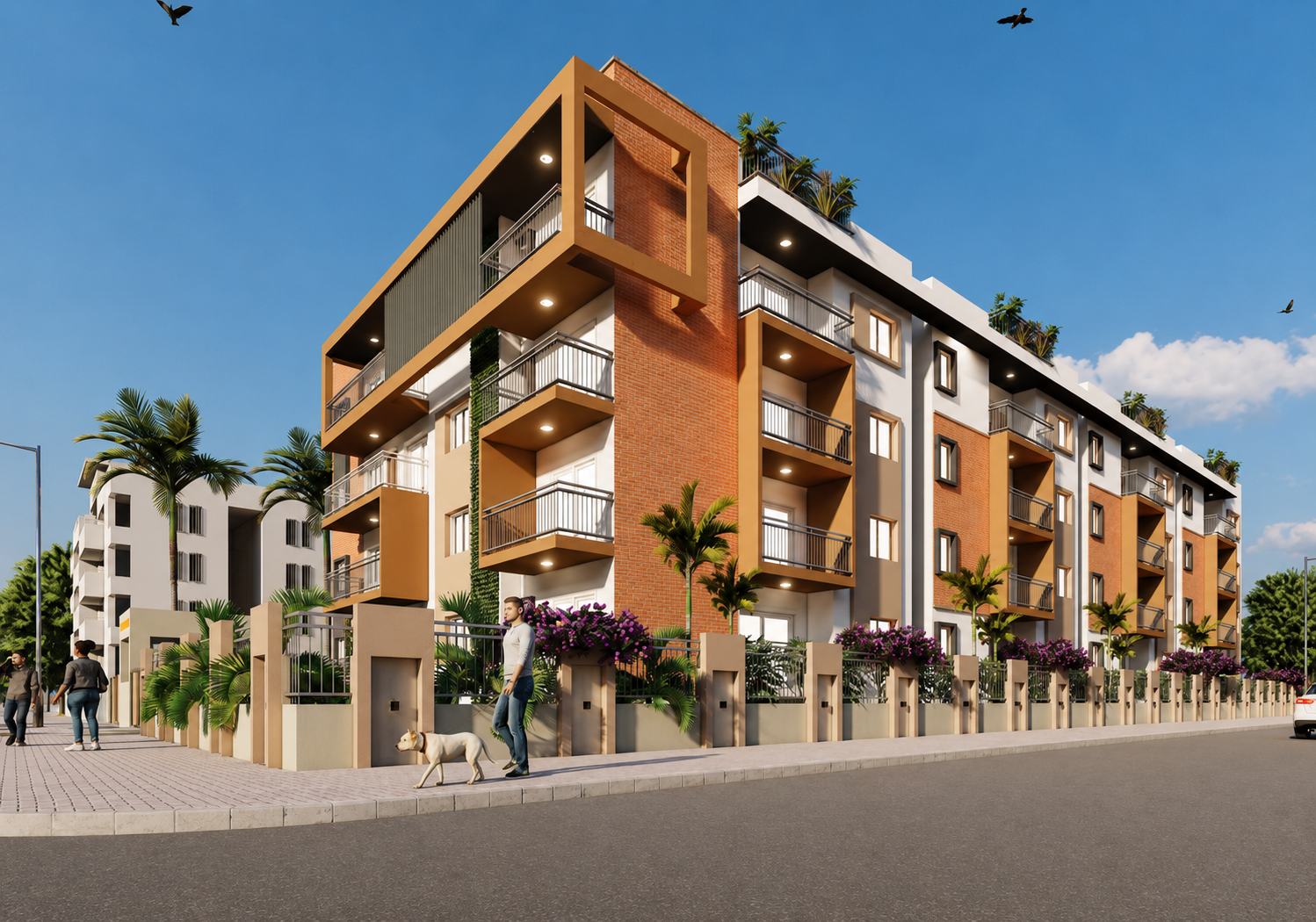 Serene Homes Elevation Background